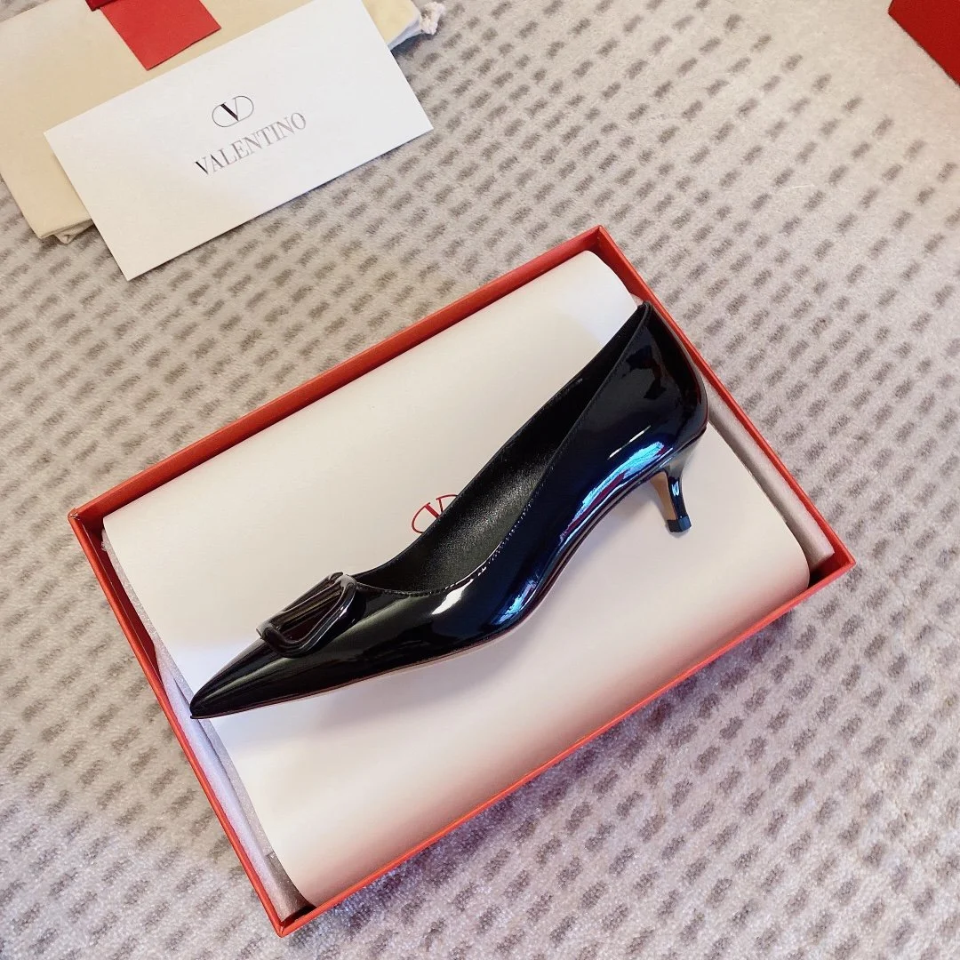 Valentino Women Black Patent Leather Pumps product view 6