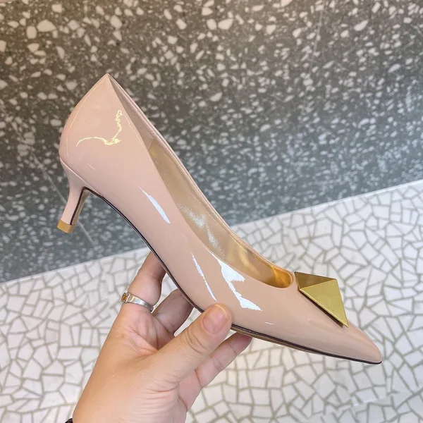 Valentino Women Nude Patent Leather Heels product view 1