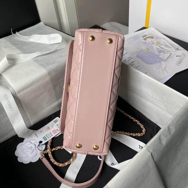Chanel 22B Small Flap Bag Gem Chain Dust Pink product view 5