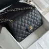 Chanel Classic Flap medium Black Gold Hardware Bag product view 1