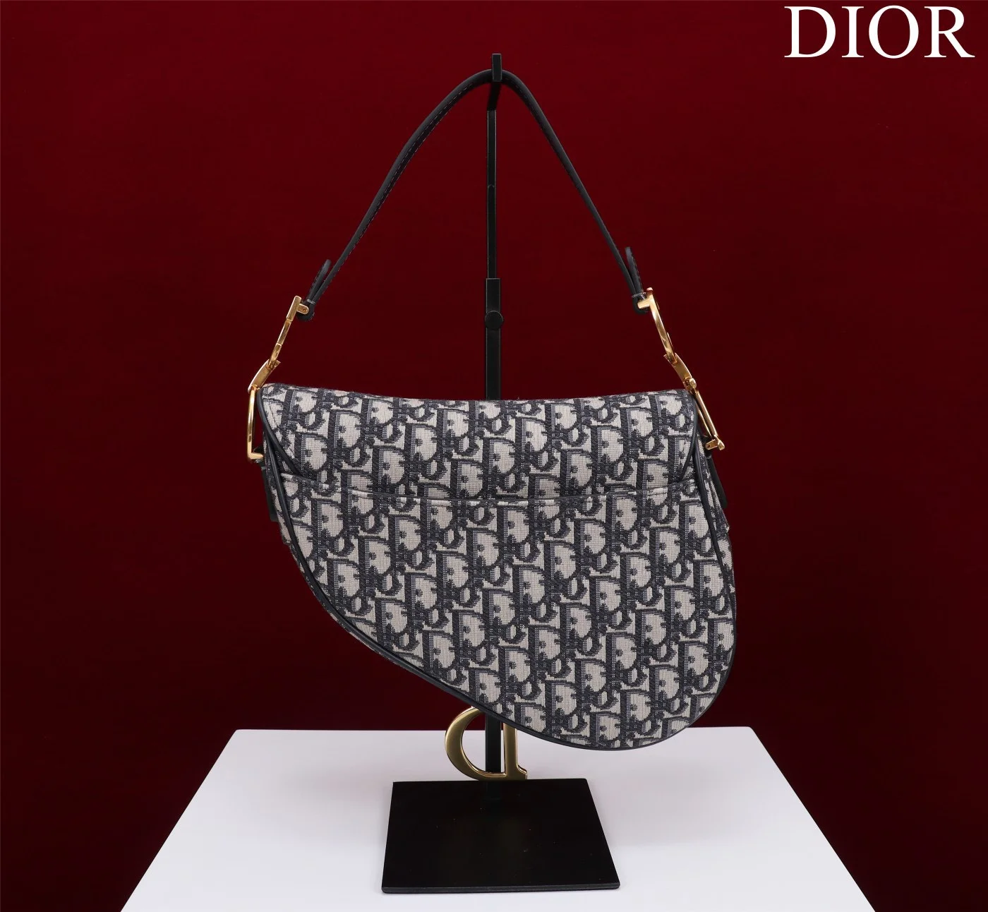 Dior Saddle Saddle Canvas Handbag Hand Embroidered 25.5x20x6cm product view 8