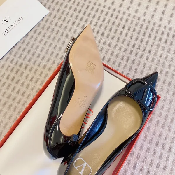 Valentino Women Black Patent Leather Pumps product view 2