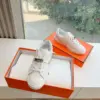 Hermès Women White Leather Sneakers product view 5