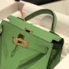Hermès Minikelly 20 Green Gold Hardware Bag product view 6