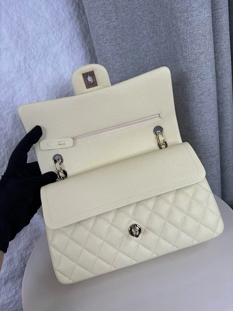 Chanel Classic Flap Light Yellow Medium 25 Bag product view 6