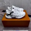 Louis Vuitton Women White Mesh Leather Sneakers product view 4