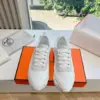 Hermès Women White Mesh And Leather Sneakers product view 1