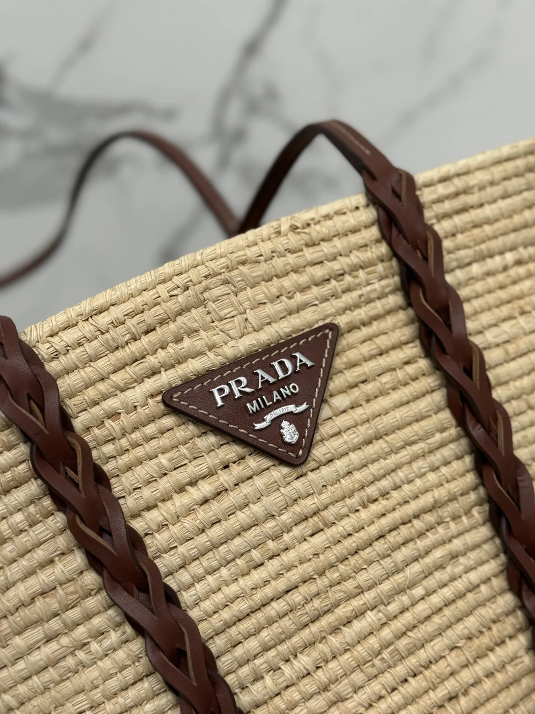 Prada Braided Handle Basket Bag product view 3