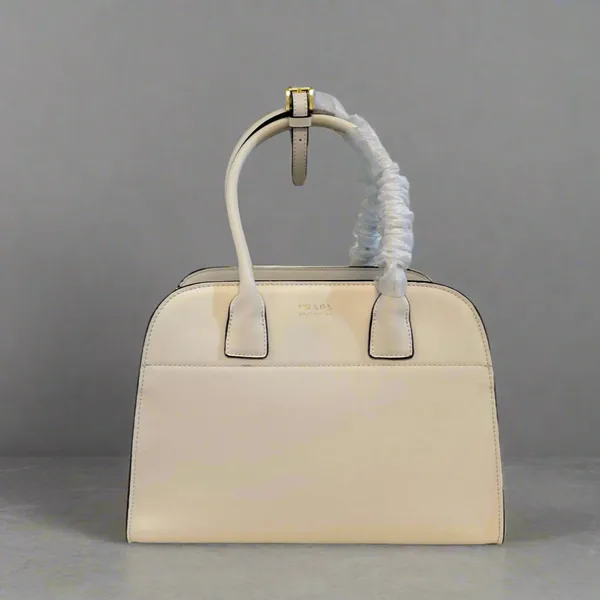 Prada Medium Galleria Bag 28 In Cider Brown Smooth Calfskin Gold Hardware product view 1