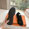 Hermès Women Black Suede Mesh Sneakers product view 2