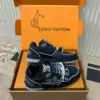 Louis Vuitton Women Black Fabric Sneakers product view 2
