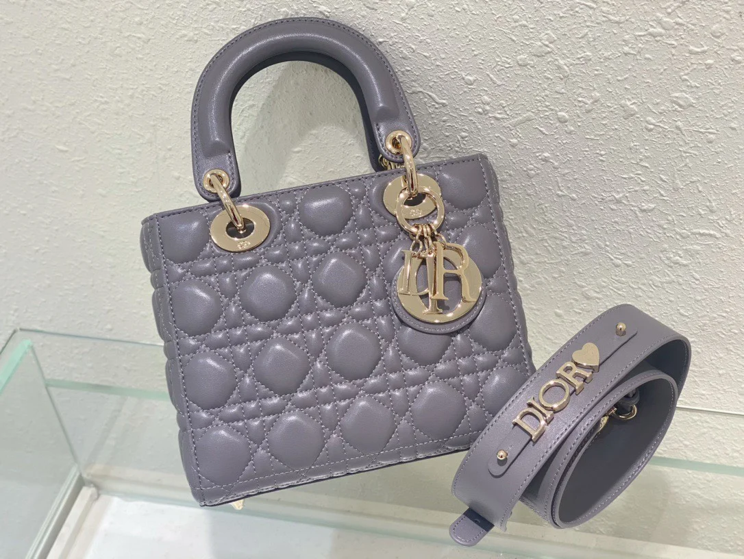 Dior Lady Abc Gray Handbag 20 cm product view 3