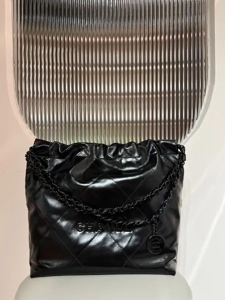 Chanel 22 Bag Black with Black Hardware product view 7