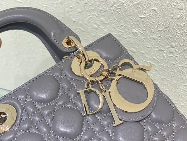 Dior Lady Abc Gray Handbag 20 cm product view 4