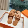 Hermès Women Tan Leather Sandals product view 5