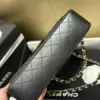 Chanel Classic Lock Gold With Black Wrinkled Skin Handbags 25 cm product view 3