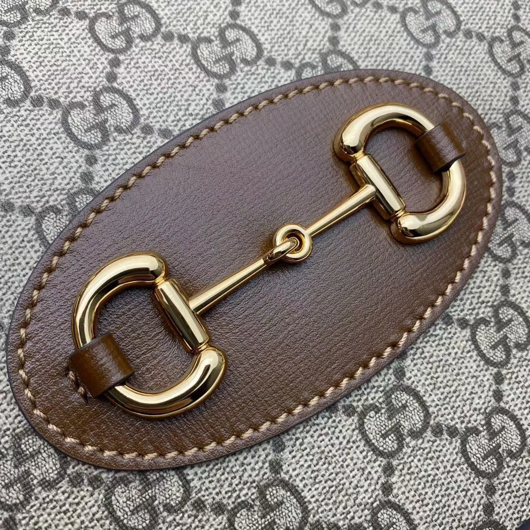 Gucci GG Supreme Canvas Horsebit 1955 Small Top Handle Bag product view 6