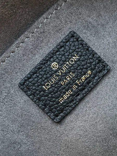 Louis Vuitton Madeleine 30 In Black Mix White Monogram Calfskin Embossed Logo Bag product view 9