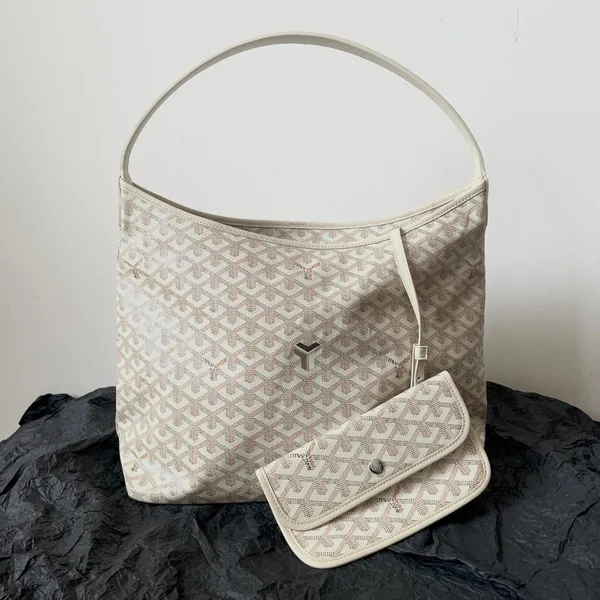 Goyard Goyardine Boheme Hobo White Bag product view 1