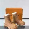 Louis Vuitton Men Tan Leather Fur-Lined Boots product view 5