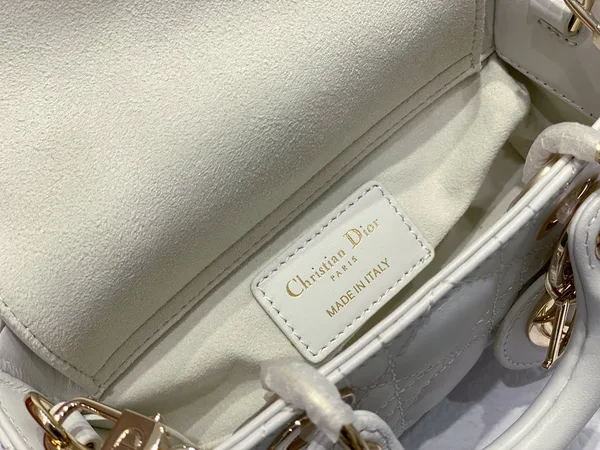 Dior D-Joy Mini Bag White Women’s Handbag 16.5x6x10cm product view 8