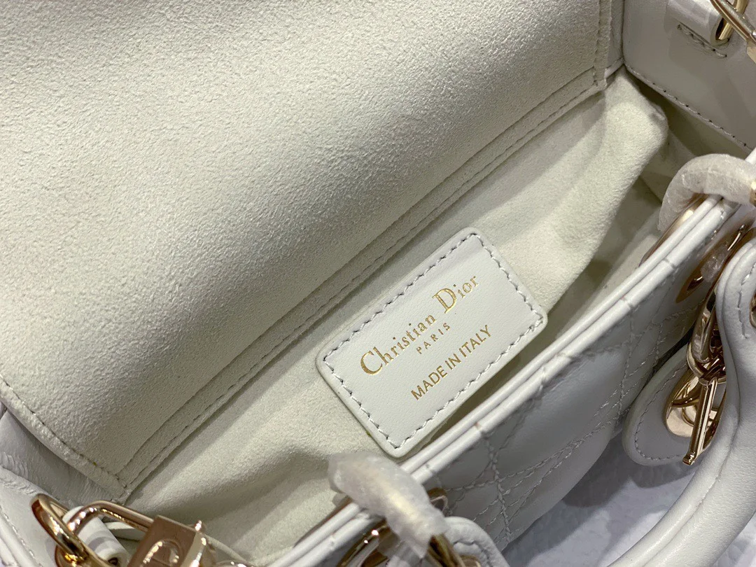 Dior D-Joy Mini Bag White Women’s Handbag 16.5x6x10cm product view 8