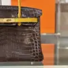 Hermès Birkin 30 Brown/Gold Crocodile Leather Gold Hardware – Custom Made Bag product view 6