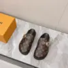 Louis Vuitton Women Brown Leather Monogram Mules product view 4
