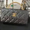 Chanel Woc Black Handbags Pearl Handle Plated Lock Gold 19 cm product view 2