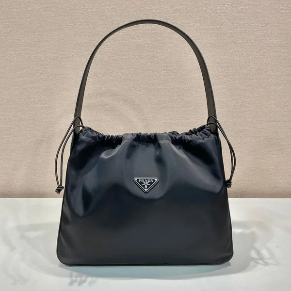 Prada Large Drawstring Bag 37 In Black Re-Nylon product view 1