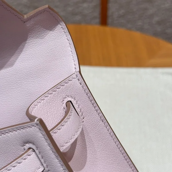 Hermès Kelly Pochette 22 In Light Pink Silver Hardware Bag product view 4