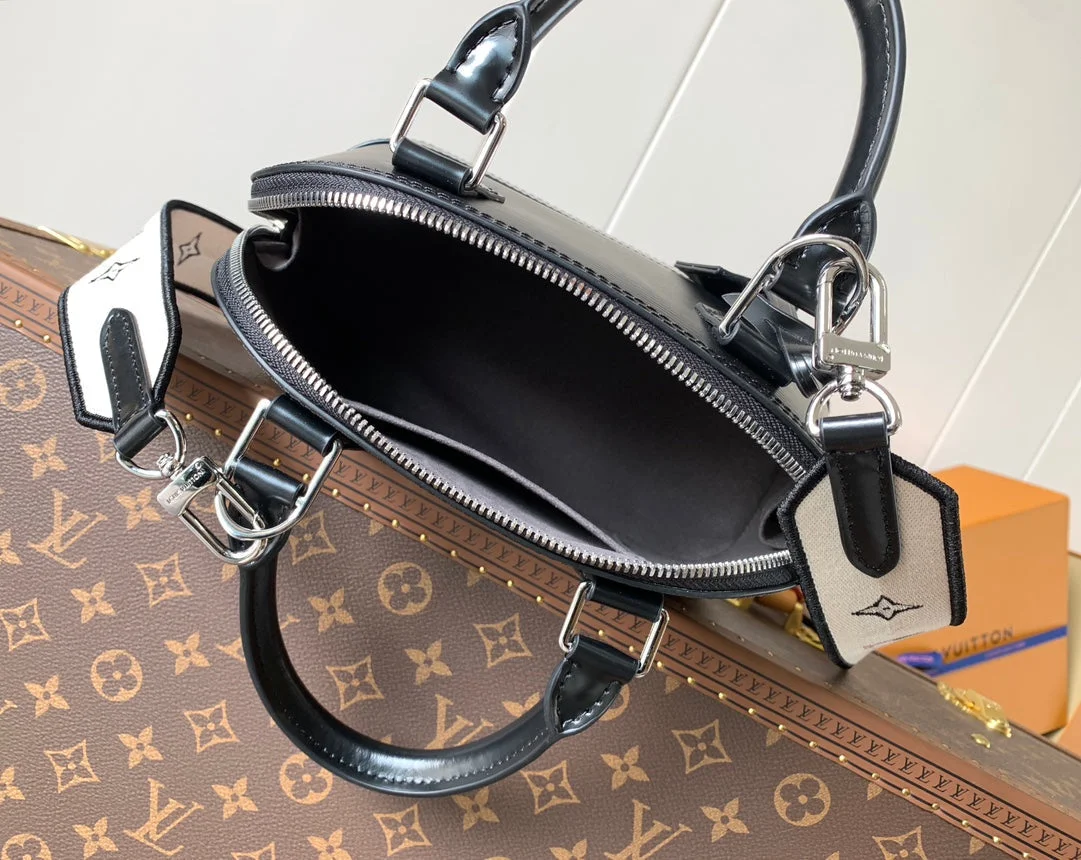 Louis Vuitton Alma BB Bag 23 In Black Grain Cowhide product view 10
