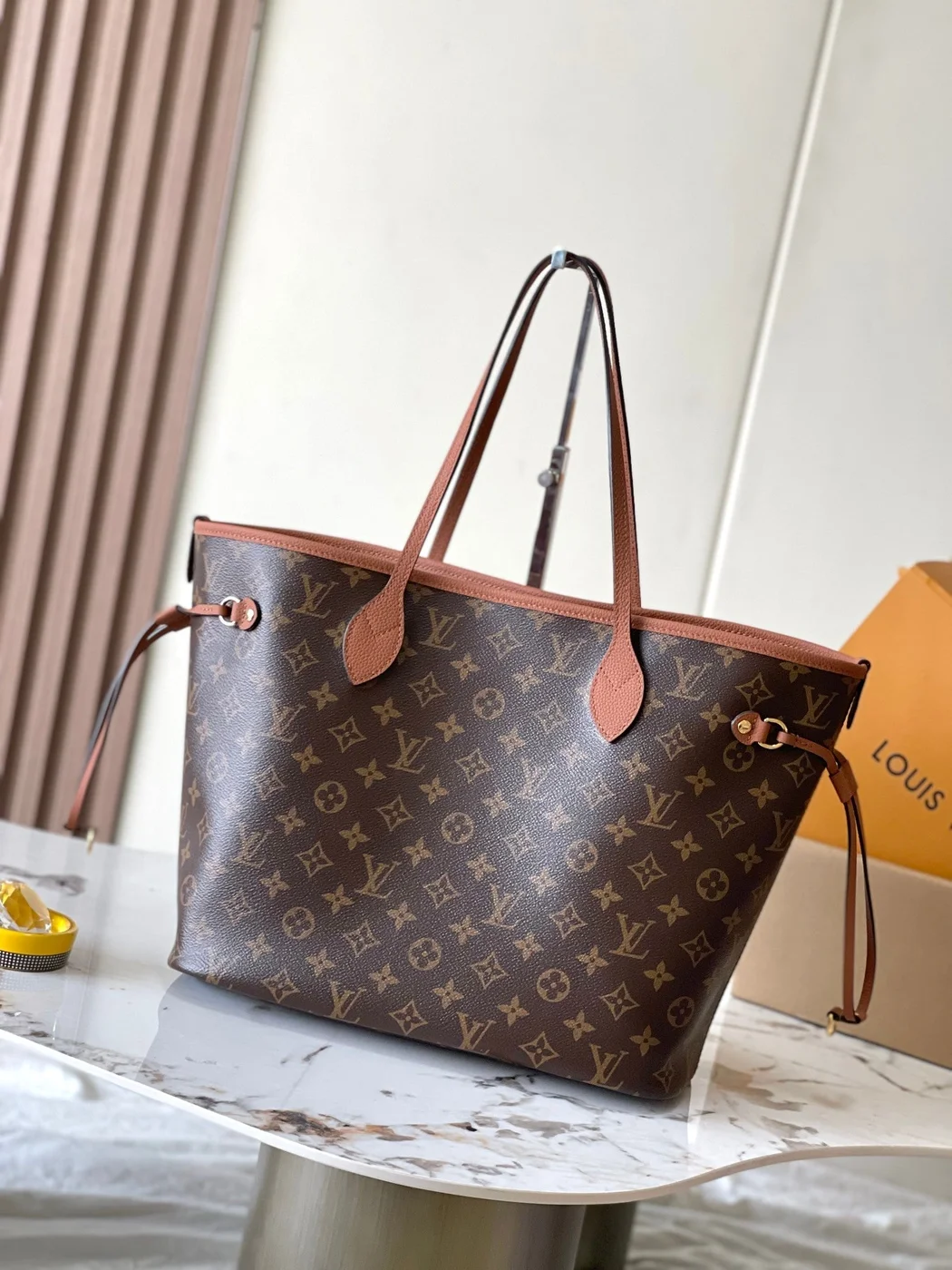 Louis Vuitton Neverfull Inside Out MM In Brown Monogram Canvas And Calfskin Trim Bag product view 1