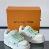 Louis Vuitton Men White Leather Paint Splatter Sneakers product view 5