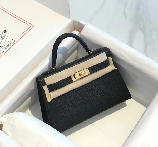 Hermès Mini 20 Black Gold Hardware Bag product view 1