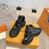 Louis Vuitton Women Black Mesh Multicolor Logo Sneakers product view 4