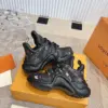Louis Vuitton Women Black Mesh Multicolor Logo Sneakers product view 5