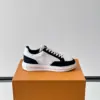 Louis Vuitton Men White Leather Suede Sneakers product view 6