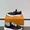 Louis Vuitton Men Black Leather Sneakers product view 4