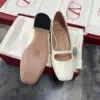 Valentino Women White Leather Embellished Flats product view 2