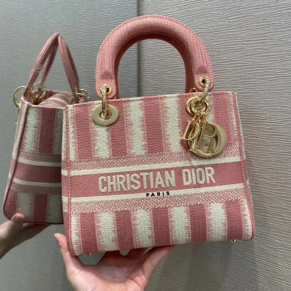Dior Lady D-Lite Women’s Handbag Pink 24 cm product view 1