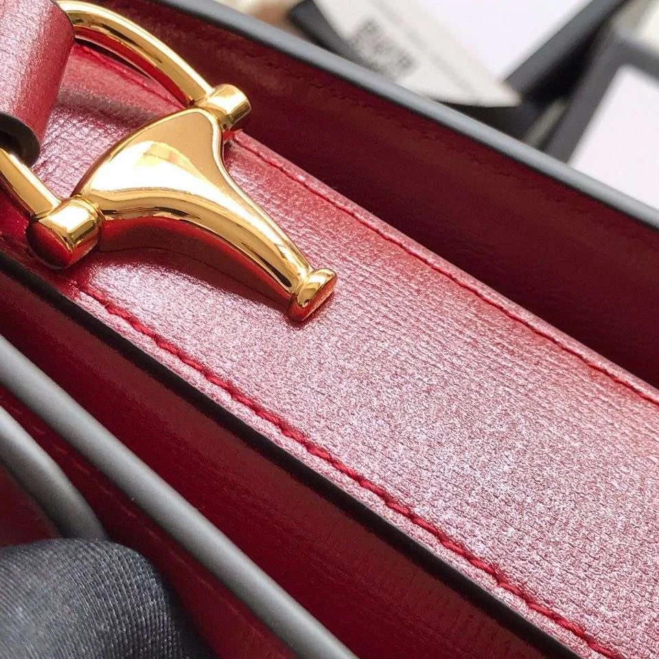 Gucci 1955 Horsebit Women’s Handbag Smooth Red Leather 25 cm product view 7