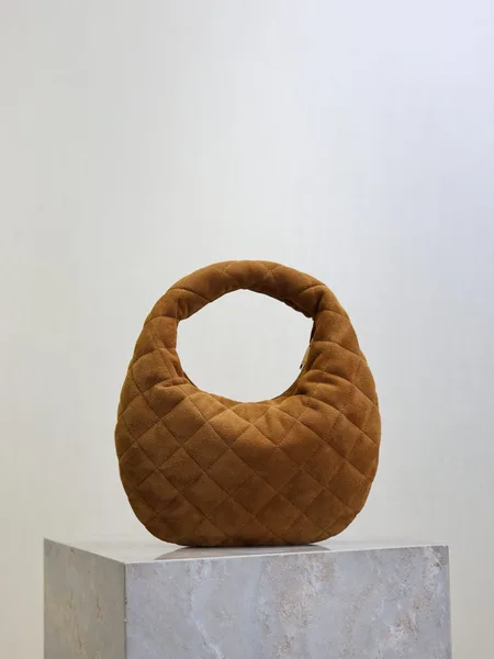 Saint Laurent Icarino Mini 17 In Caramel Quilted Suede Gold Hardware Bag product view 8