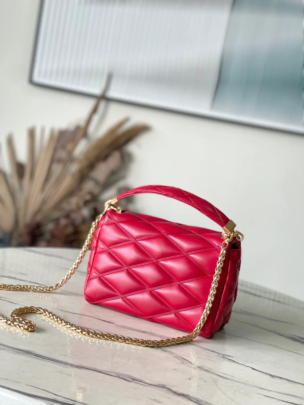 Louis Vuitton Twist Woman’s Red Handbags Smooth Leather 23 cm product view 9