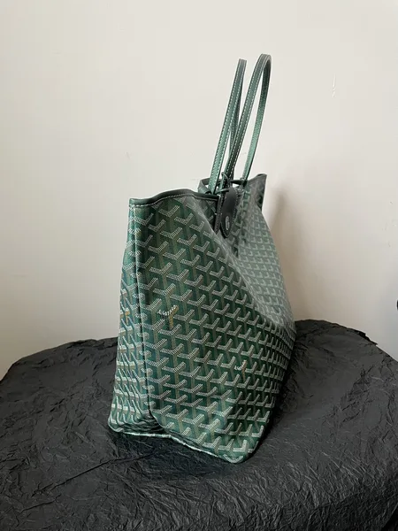 Goyard Green Goyardine Coated Canvas and Leather Saint Louis GM Tote product view 4