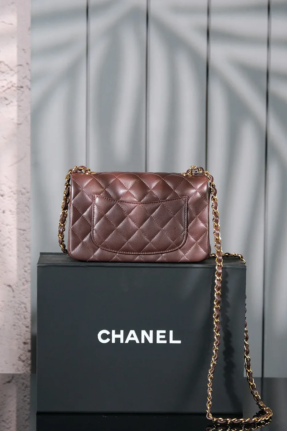 Chanel classic Maroon Color with gold hardware Bag product view 2