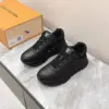 Louis Vuitton Women Black Leather Sneakers product view 1