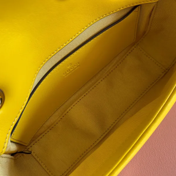 Gucci GG Marmont Bag 22 In Yellow Lambskin product view 7