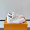 Louis Vuitton Men White Leather Sneakers product view 1