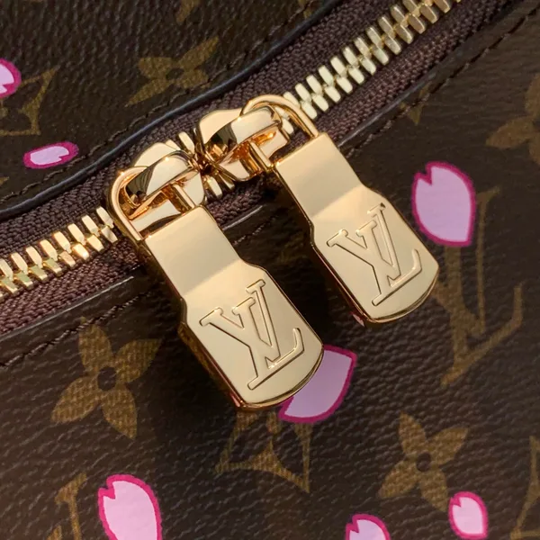 Louis Vuitton Boulogne Cherry Blossom 29 In Sakura Brown Monogram Coated Canvas Bag product view 7